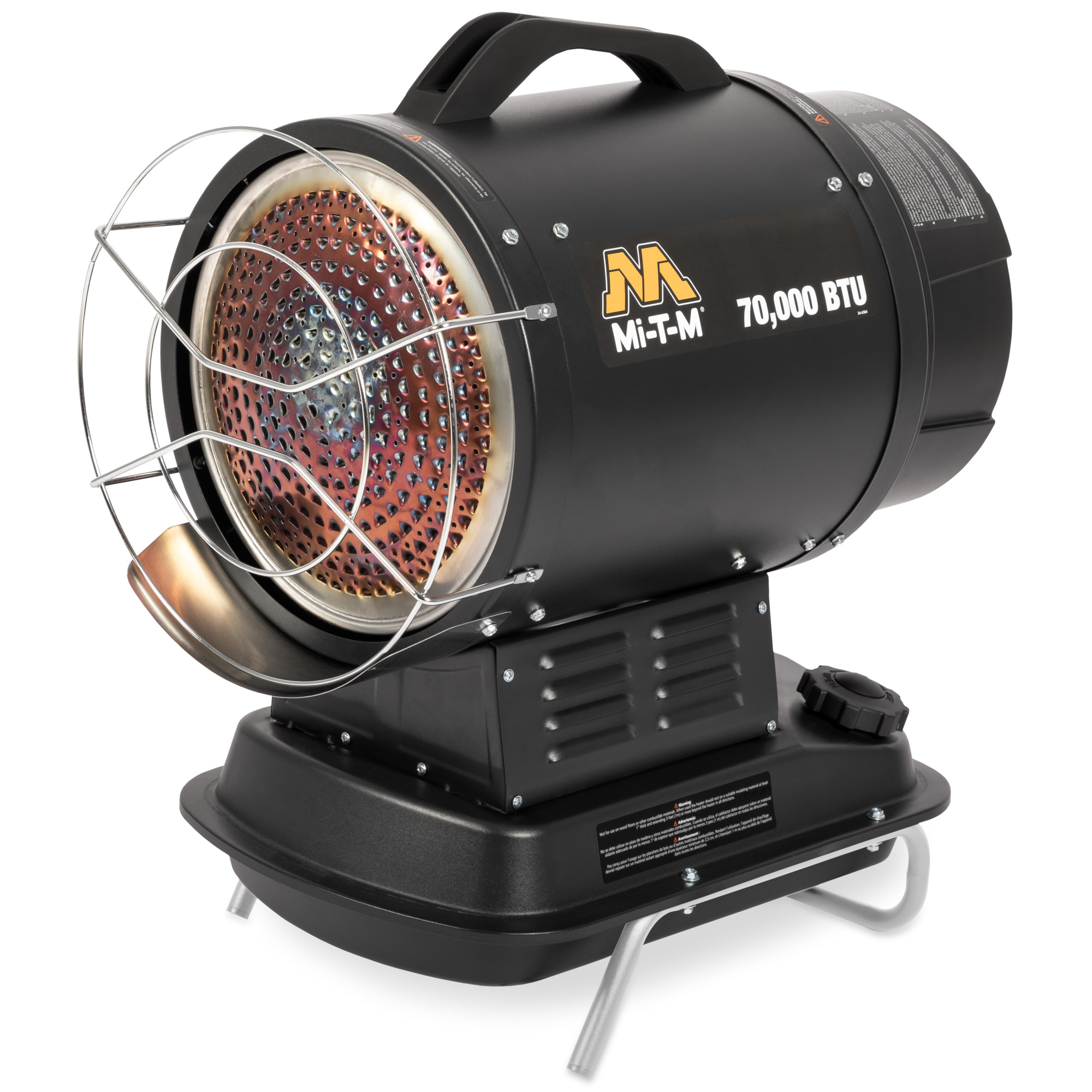 Mi-T-M, Kerosene Radiant Heater, 70,000 BTU, 1,750 sq. ft. Heating Area, Model# MHR-0070-0M10